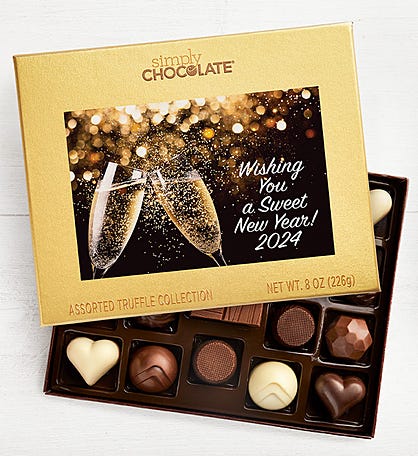 Simply Chocolate® Wish Sweet New Year 19pc Choc Box